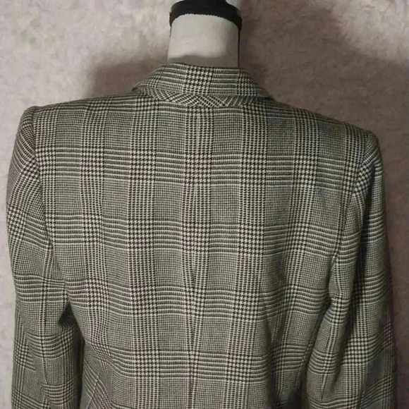Vintage Embassy Row Double Breasted Blazer Womens 8 Wool Houndstooth - Picture 5 of 8